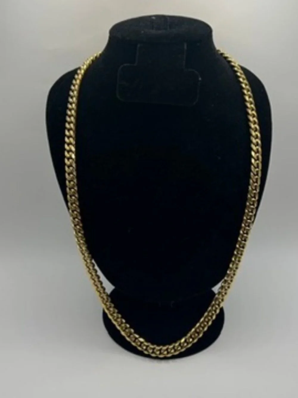 Mens 8mm Real Gold Cuban Chain Stainless Steel Plated Necklace 26 Inch Solid